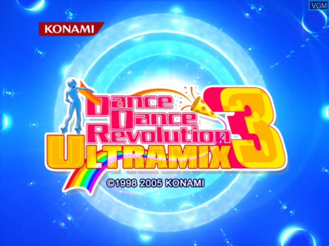 Image de l'ecran titre du jeu Dance Dance Revolution Ultramix 3 sur Microsoft Xbox