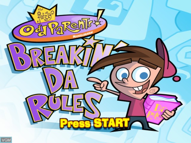 Image de l'ecran titre du jeu Fairly OddParents!, The - Breakin' Da Rules sur Microsoft Xbox