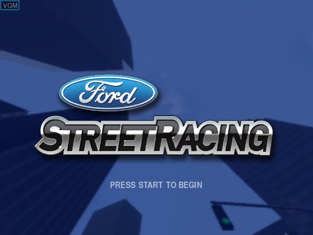 Image de l'ecran titre du jeu Ford Street Racing sur Microsoft Xbox