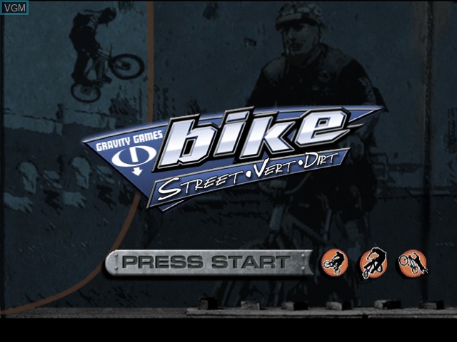 Image de l'ecran titre du jeu Gravity Games Bike - Street. Vert. Dirt. sur Microsoft Xbox