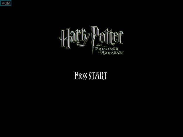 Image de l'ecran titre du jeu Harry Potter and the Prisoner of Azkaban sur Microsoft Xbox