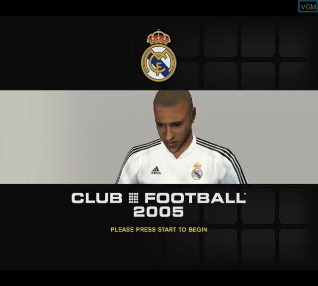 Image de l'ecran titre du jeu Club Football 2005 sur Microsoft Xbox