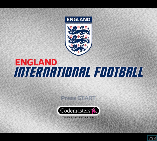 Image de l'ecran titre du jeu England International Football sur Microsoft Xbox
