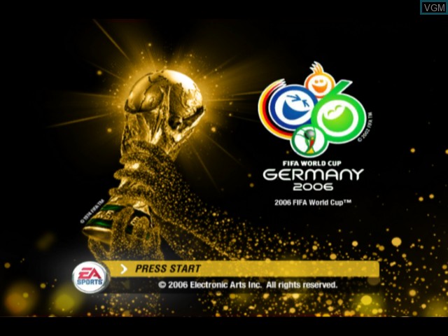 Image de l'ecran titre du jeu FIFA World Cup - Germany 2006 sur Microsoft Xbox