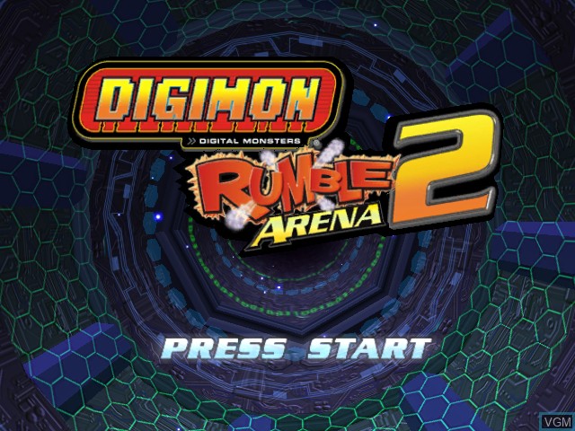 Image de l'ecran titre du jeu Digimon Rumble Arena 2 sur Microsoft Xbox
