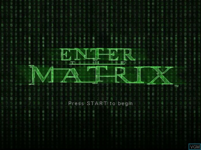 Image de l'ecran titre du jeu Enter the Matrix sur Microsoft Xbox