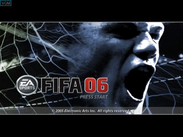 Image de l'ecran titre du jeu FIFA 06 sur Microsoft Xbox