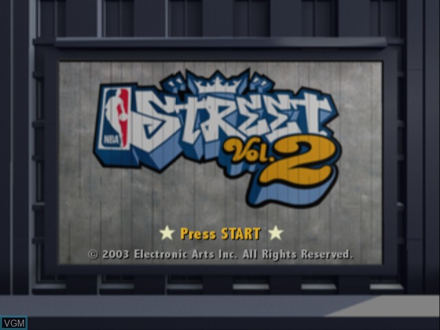 Image de l'ecran titre du jeu NBA Street Vol. 2 sur Microsoft Xbox