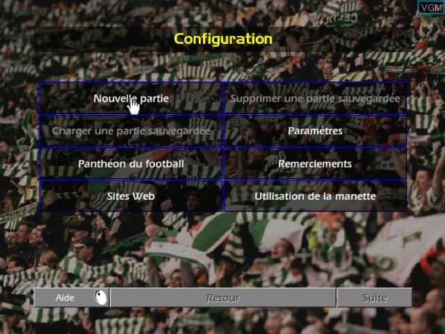 Image du menu du jeu Championship Manager Season 01/02 sur Microsoft Xbox