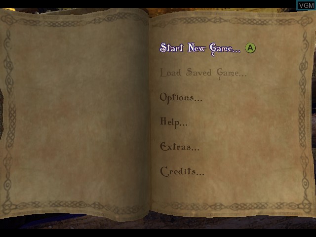Image du menu du jeu Bard's Tale, The sur Microsoft Xbox