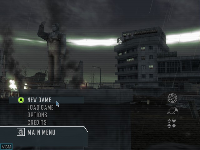 Image du menu du jeu Mercenaries - Playground of Destruction sur Microsoft Xbox