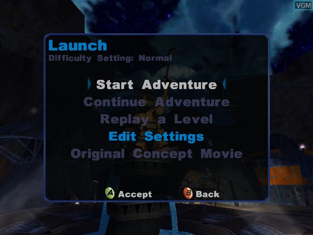 Image du menu du jeu Metal Arms - Glitch in the System sur Microsoft Xbox