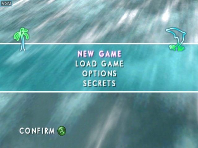 Image du menu du jeu Miami Vice sur Microsoft Xbox