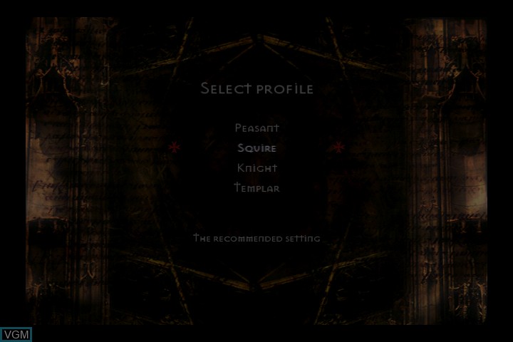 Image du menu du jeu Knights of the Temple - Infernal Crusade sur Microsoft Xbox