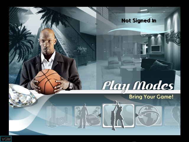 Image du menu du jeu NBA Ballers - Phenom sur Microsoft Xbox