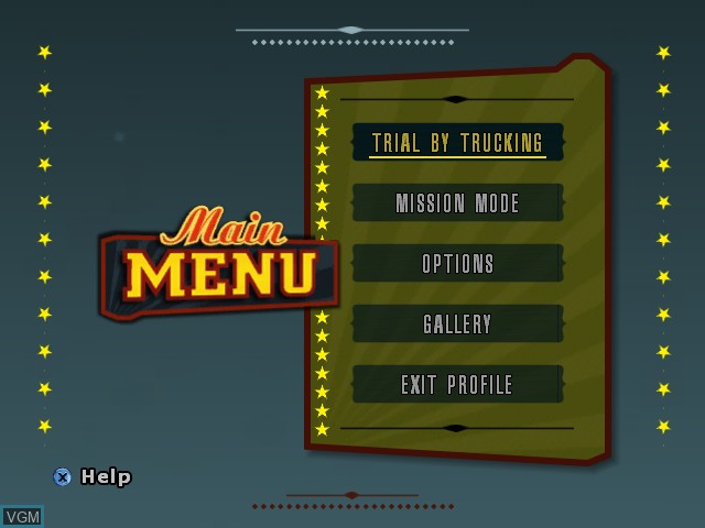 Image du menu du jeu Big Mutha Truckers 2 sur Microsoft Xbox