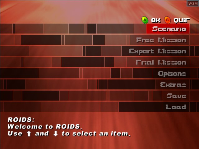 Image du menu du jeu Murakumo - Renegade Mech Pursuit sur Microsoft Xbox
