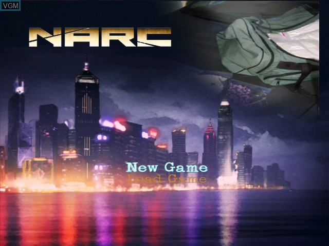 Image du menu du jeu NARC sur Microsoft Xbox