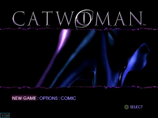 Image du menu du jeu Catwoman sur Microsoft Xbox