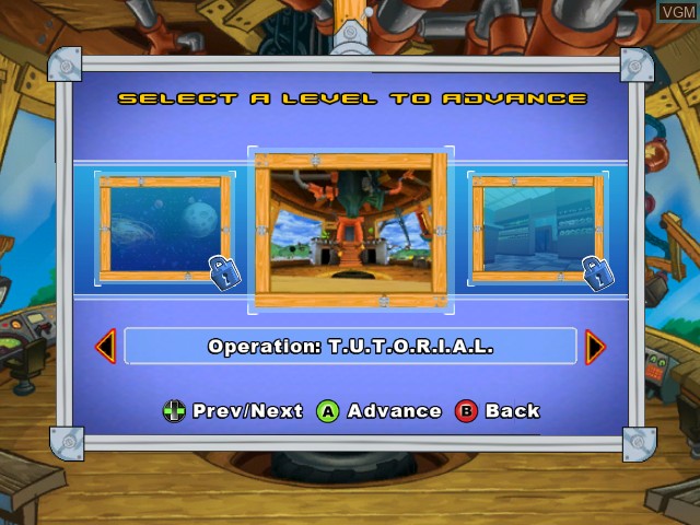 Image du menu du jeu Codename - Kids Next Door - Operation V.I.D.E.O.G.A.M.E. sur Microsoft Xbox