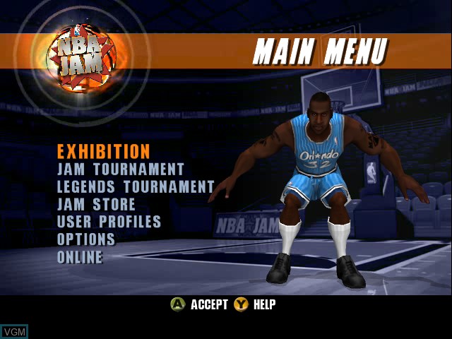 Image du menu du jeu NBA Jam sur Microsoft Xbox