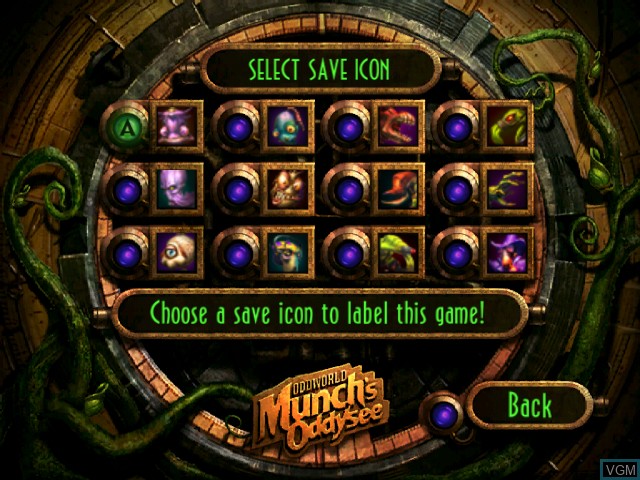 Image du menu du jeu Oddworld - Munch's Oddysee sur Microsoft Xbox