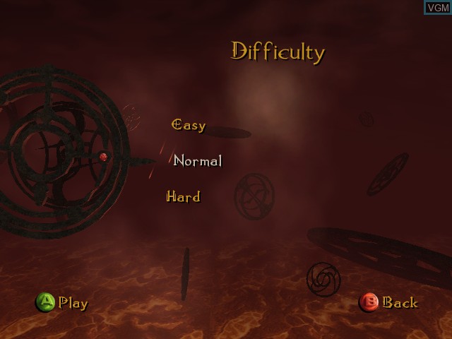 Image du menu du jeu Forgotten Realms - Demon Stone sur Microsoft Xbox