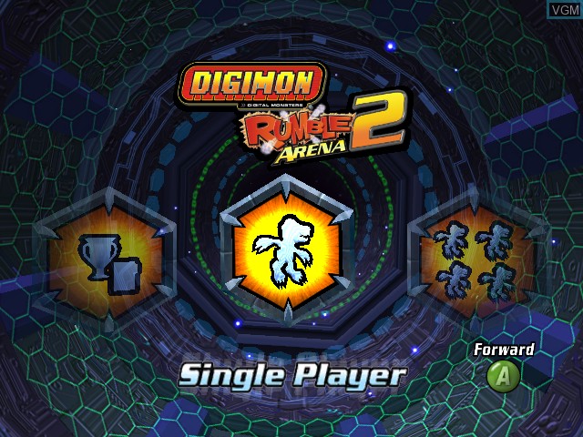 Image du menu du jeu Digimon Rumble Arena 2 sur Microsoft Xbox
