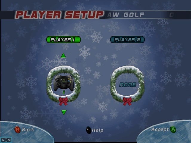 Image du menu du jeu Outlaw Golf - 9 Holes of X-Mas sur Microsoft Xbox