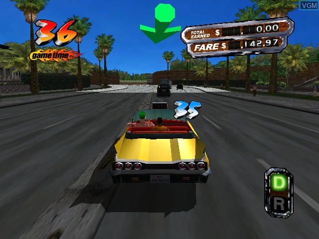 Image in-game du jeu Crazy Taxi 3 - High Roller sur Microsoft Xbox