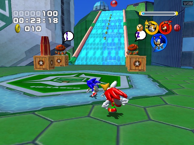 Image in-game du jeu Sonic Heroes sur Microsoft Xbox