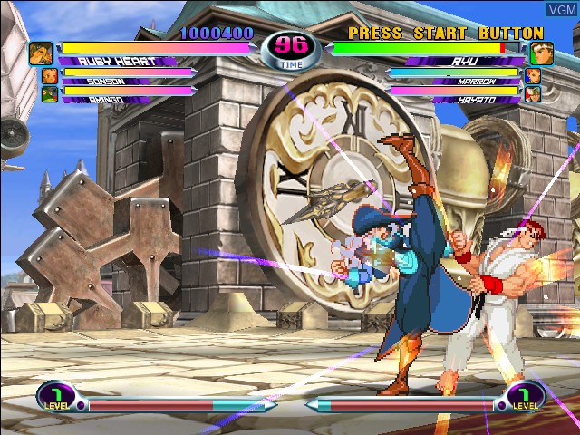 Image in-game du jeu Marvel vs. Capcom 2 sur Microsoft Xbox