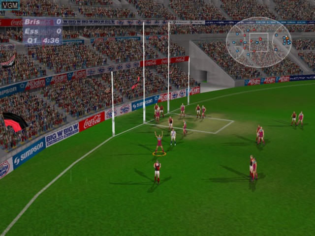Image in-game du jeu AFL Live 2003 sur Microsoft Xbox