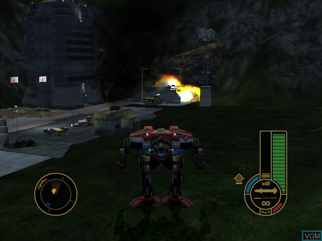 Image in-game du jeu MechAssault sur Microsoft Xbox