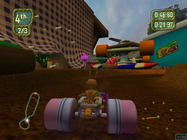 Image in-game du jeu Antz Extreme Racing sur Microsoft Xbox