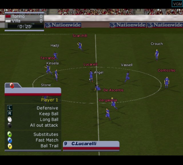 Image in-game du jeu LMA Manager 2003 sur Microsoft Xbox
