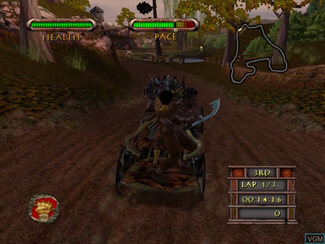 Image in-game du jeu Circus Maximus - Chariot Wars sur Microsoft Xbox