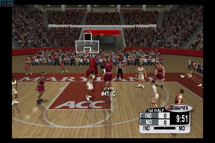 Image in-game du jeu NCAA College Basketball 2K3 sur Microsoft Xbox