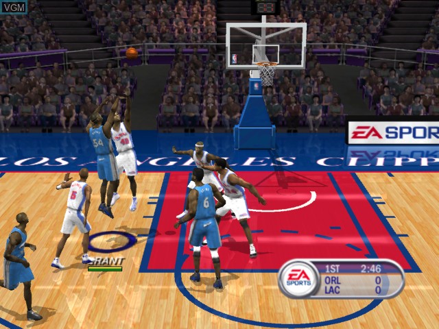 Image in-game du jeu NBA Live 2002 sur Microsoft Xbox
