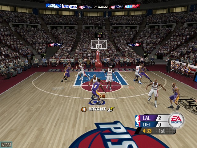 Image in-game du jeu NBA Live 2005 sur Microsoft Xbox