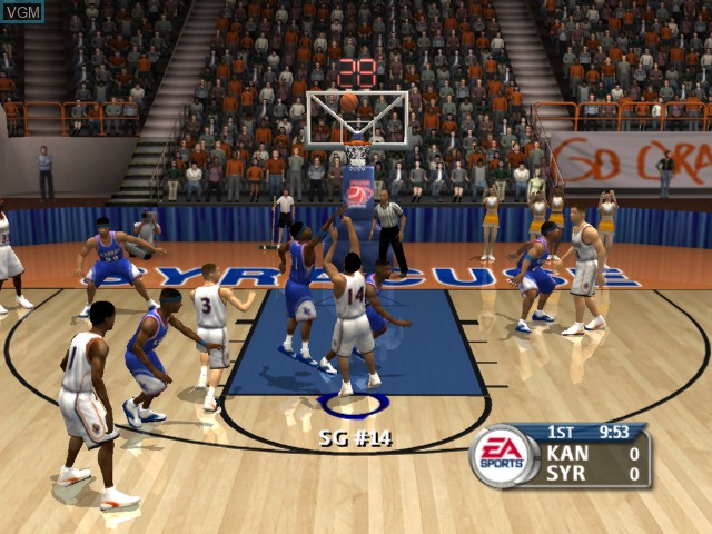 Image in-game du jeu NCAA March Madness 2004 sur Microsoft Xbox
