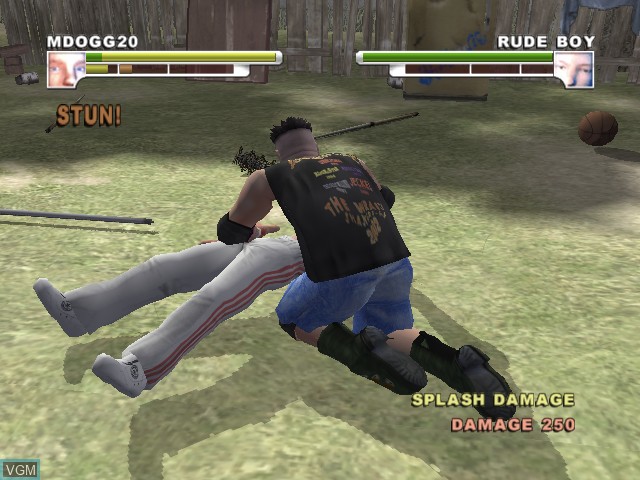 Image in-game du jeu Backyard Wrestling - Don't Try This at Home sur Microsoft Xbox
