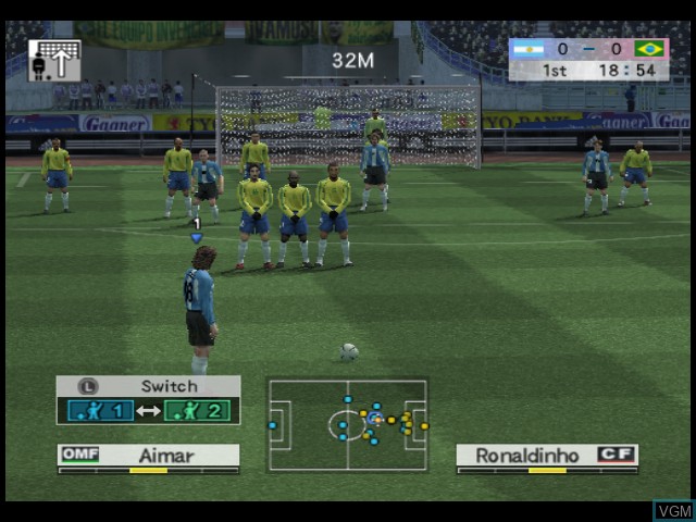 Image in-game du jeu World Soccer Winning Eleven 8 International sur Microsoft Xbox