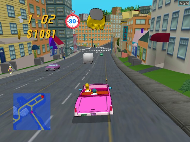 Image in-game du jeu Simpsons, The - Road Rage sur Microsoft Xbox