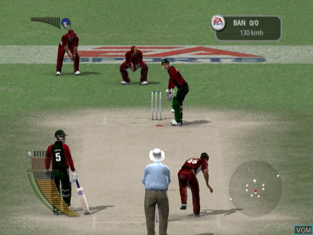 Image in-game du jeu Cricket 2005 sur Microsoft Xbox