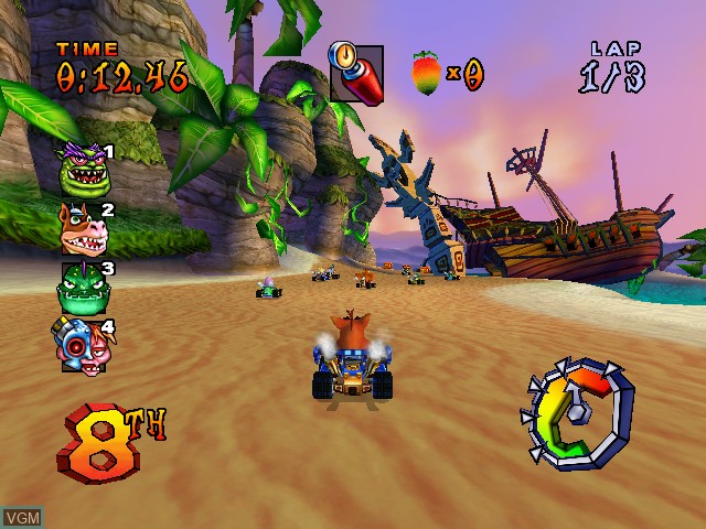 Image in-game du jeu Crash Superpack - Crash Nitro Kart / Crash Bandicoot - The Wrath of Cortex sur Microsoft Xbox
