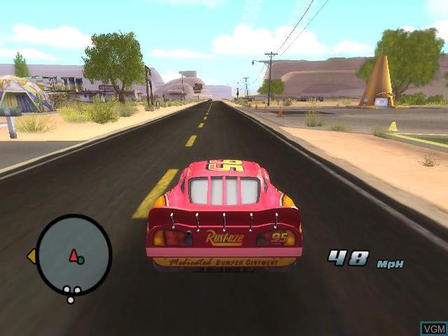 Image in-game du jeu Cars sur Microsoft Xbox