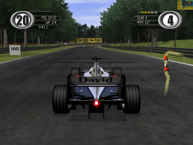 Image in-game du jeu F1 2002 sur Microsoft Xbox