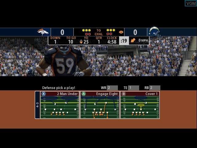Image in-game du jeu Madden NFL 2005 sur Microsoft Xbox