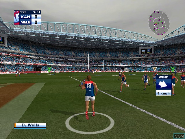 Image in-game du jeu AFL Live Premiership Edition sur Microsoft Xbox